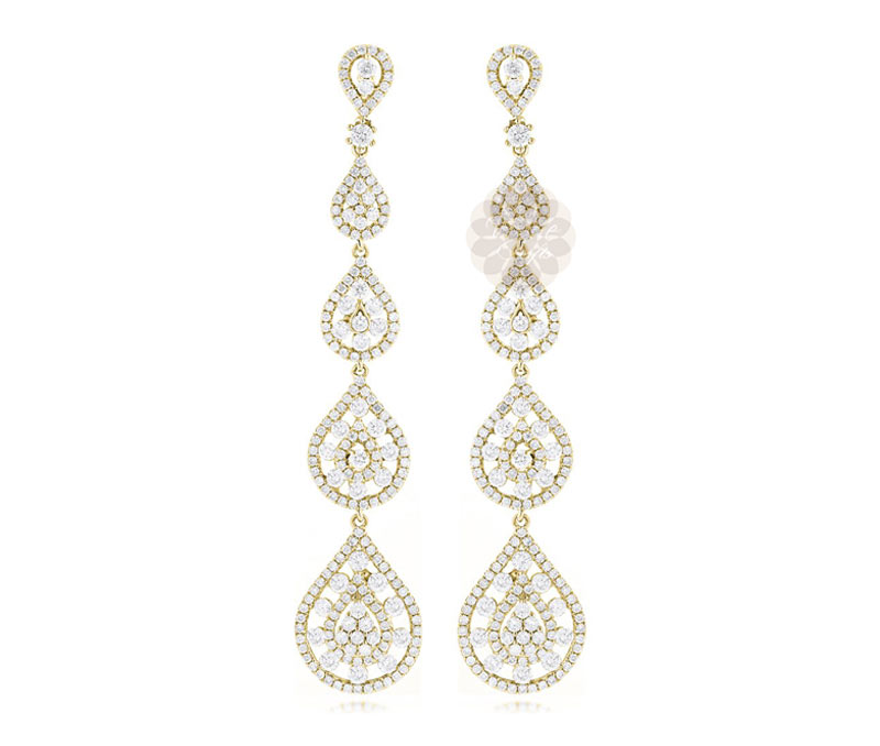 Vogue Crafts & Designs Pvt. Ltd. manufactures Designer Gold Dangler Earrings at wholesale price.
